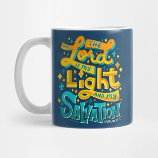 Lord Light Salvation Psalm 27:1 Bible Verse Christian Belief Mug